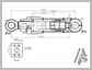 Caterpillar 330D - Cylindre de Stick Cylindre<br>Hydraulique<br>Aftermarket<br>